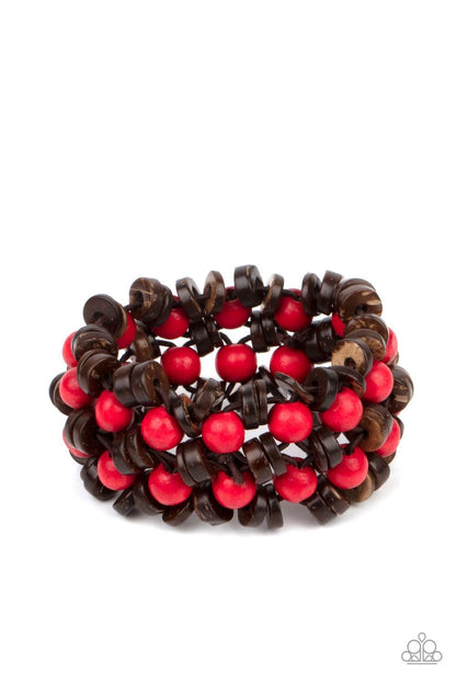 Tahiti Tourist Red Bracelet - Jewelry by Bretta