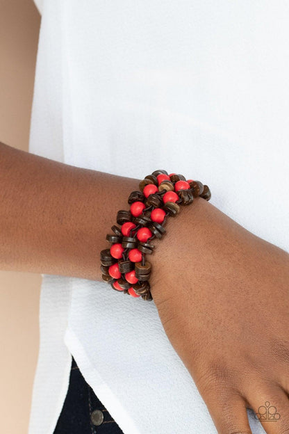 Tahiti Tourist Red Bracelet - Jewelry by Bretta