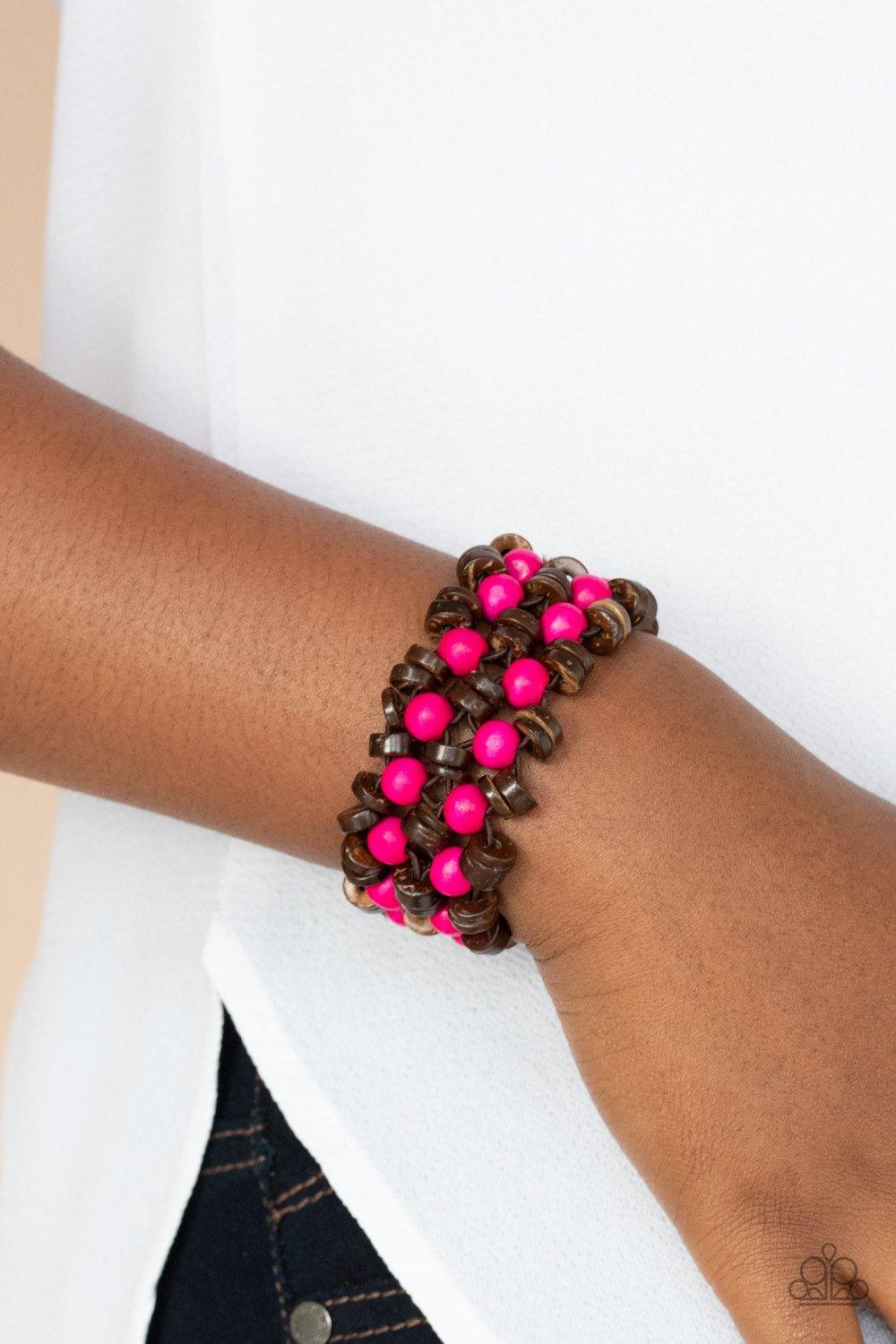 Tahiti Tourist Pink Bracelet - Jewelry by Bretta