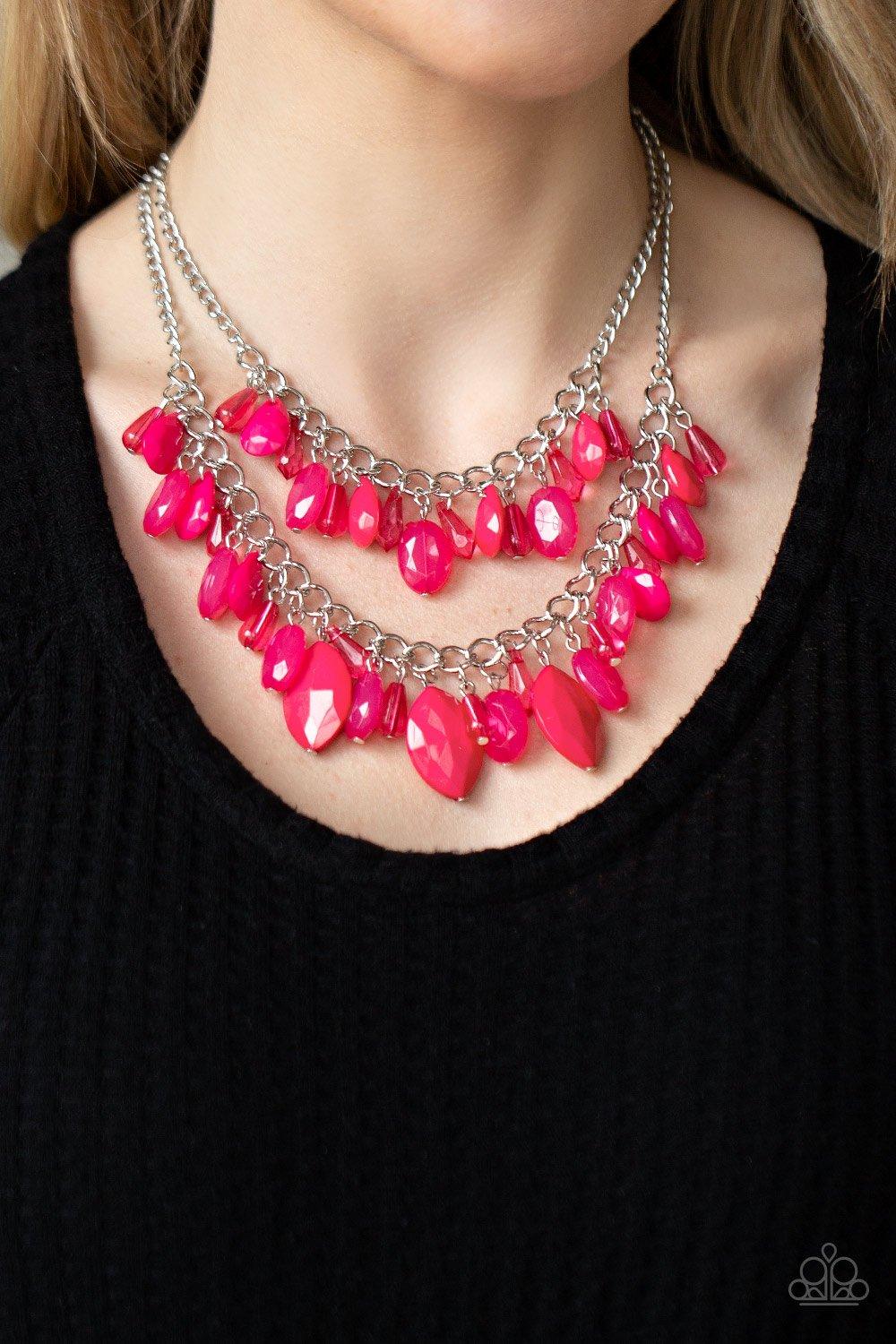 Midsummer Mixer Pink Necklace - Jewelry By Bretta