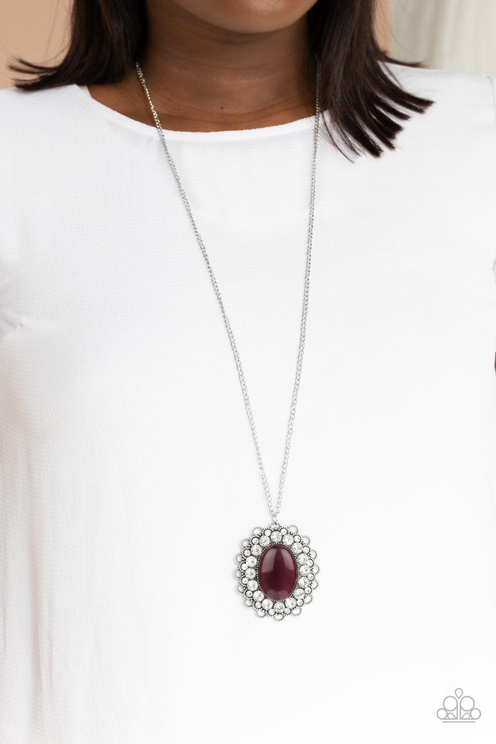 Oh My Medallion Purple Necklace - Jewelry by Bretta