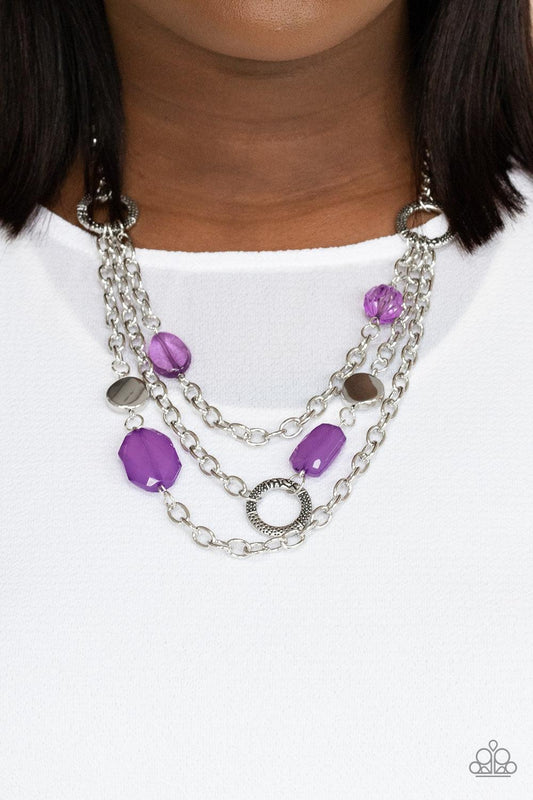 Oceanside Spa Purple Necklace - Jewelry by Bretta