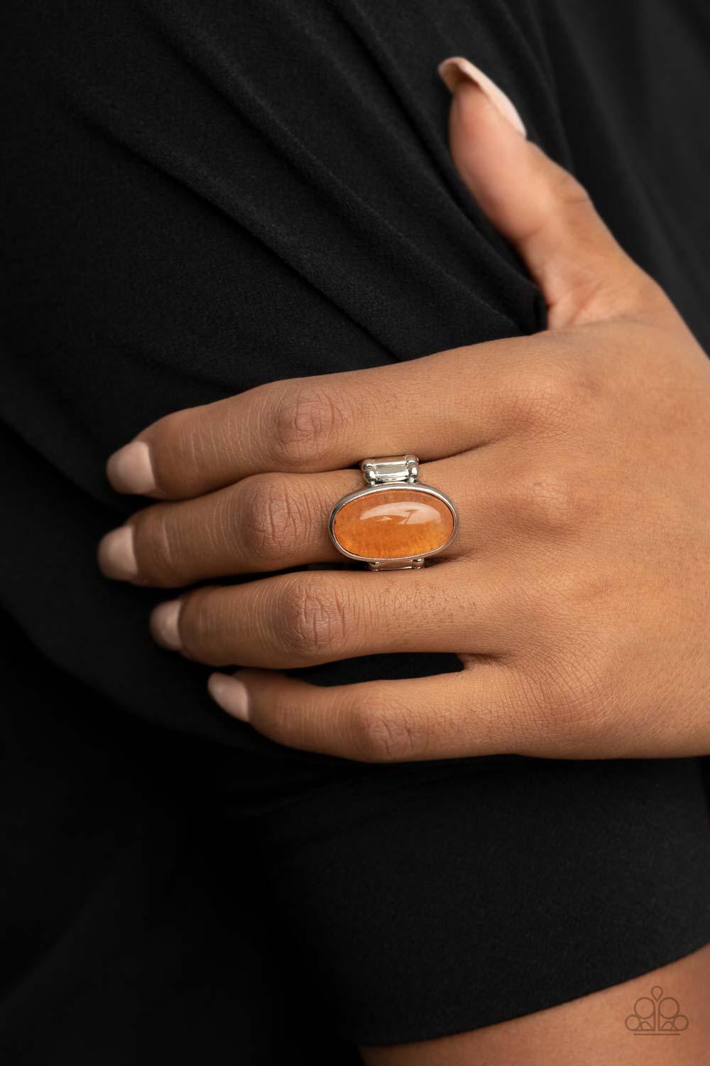 Mystical Mantra Orange Ring - Jewelry by Bretta