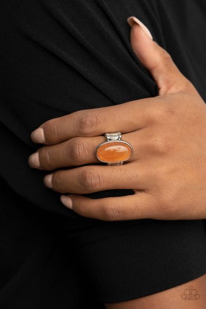 Mystical Mantra Orange Ring - Jewelry by Bretta