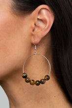 Paparazzi Accessories-​Let It Slide - Brown Earrings