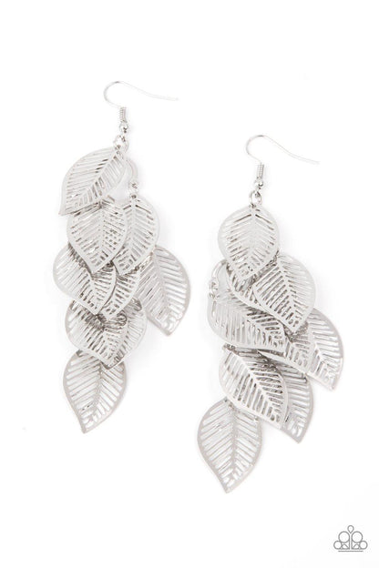 Limitlessly Leafy Silver Earrings - Jewelry by Bretta