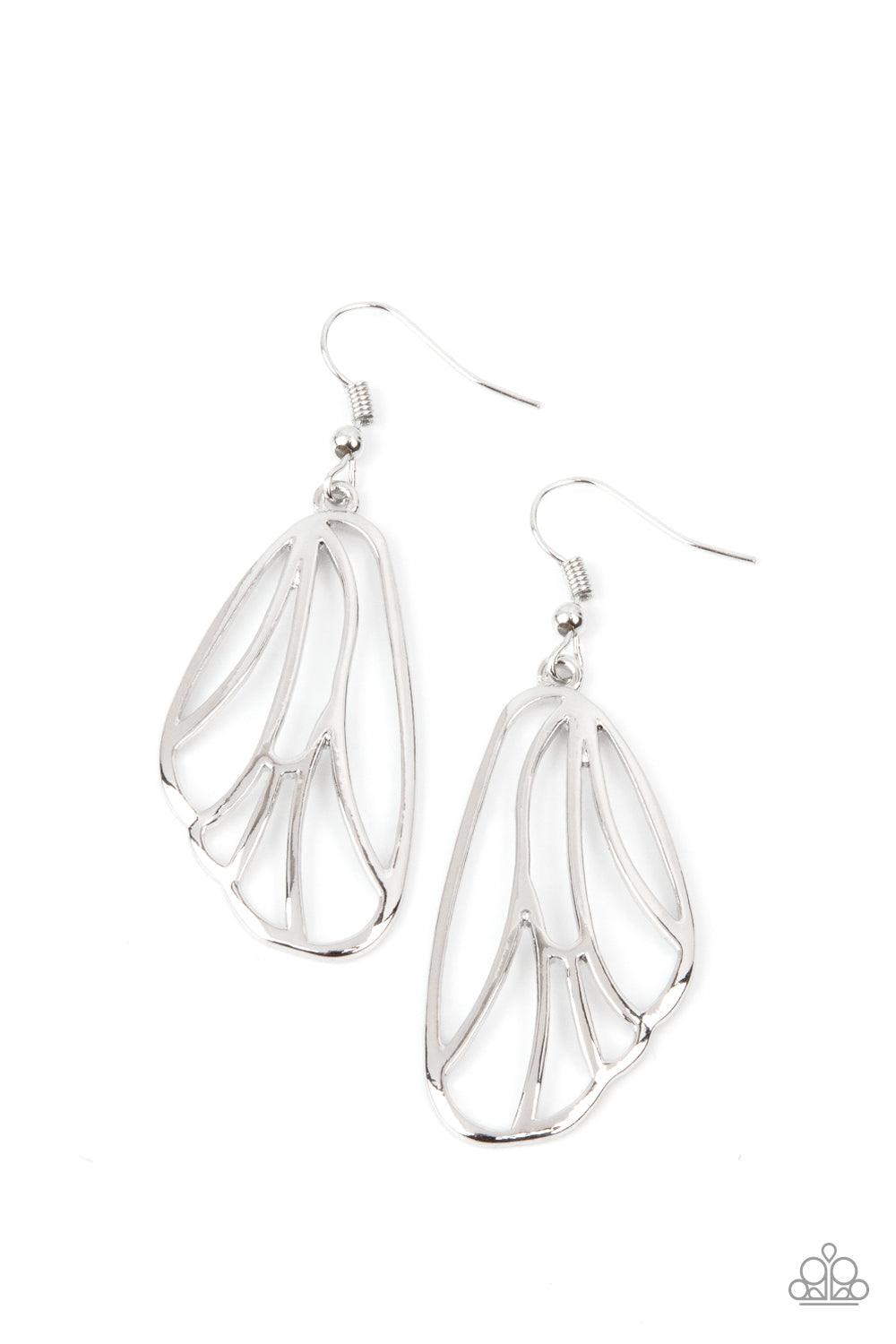 Turn Into A Butterfly Silver Earrings - Jewelry by Bretta