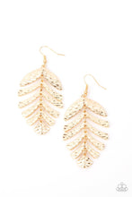 Palm Lagoon - Gold Earrings - Jewelry By Bretta
