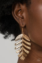 Palm Lagoon - Gold Earrings - Jewelry By Bretta