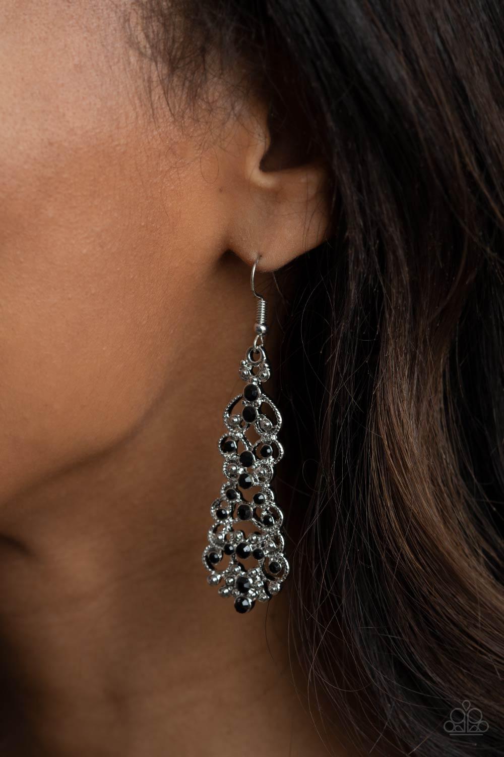 Diva Decorum Black Earrings - Jewelry by Bretta