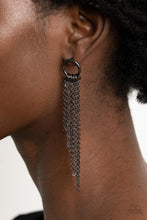 Divinely Dipping Black Earrings - Jewelry by Bretta