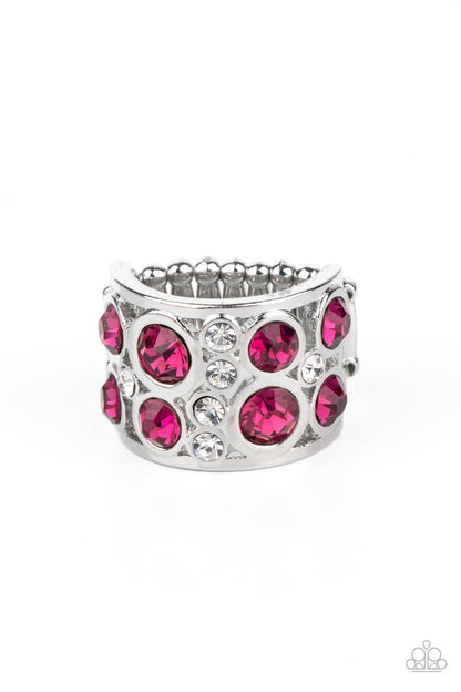 High Roller Royale Pink Ring - Jewelry by Bretta