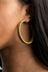 Suede Parade Green Earrings - Jewelry by Bretta