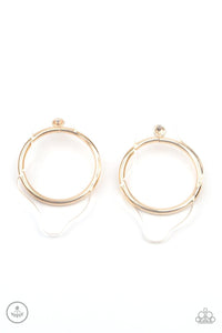 Paparazzi Accessories-Clear The Way! - Gold Earrings