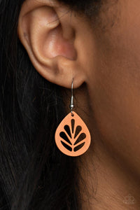 LEAF Yourself Wide Open Orange Earrings - Jewelry b y Bretta