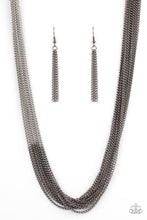 Metallic Merger - Black Necklace - Jewelry By Bretta