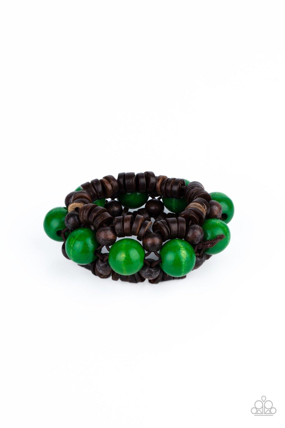 Tropical Temptations - Green Bracelet - Jewelry By Bretta