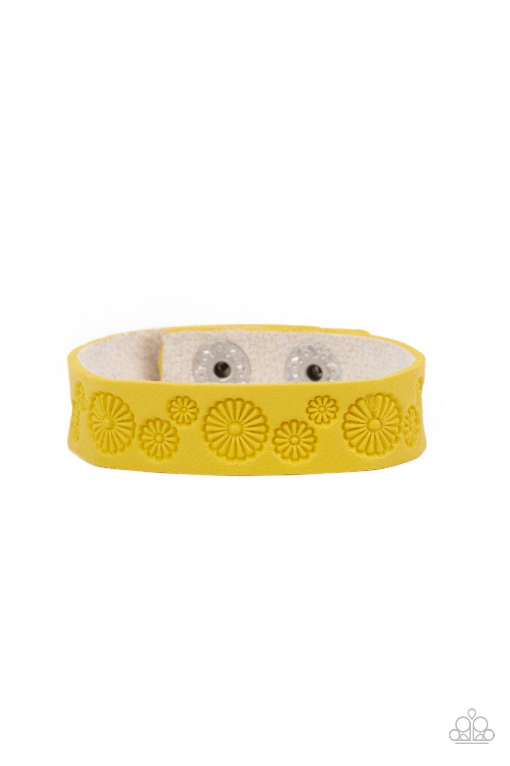 Follow The Wildflowers - Yellow Bracelet - Jewelry By Bretta