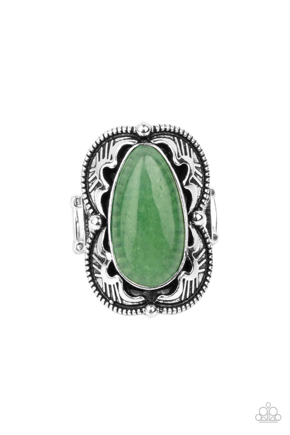 Mystical Mambo Green Ring - Jewelry by Bretta