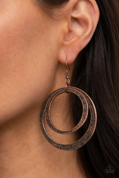 Rounded Out Copper Earrings - Jewelry by Bretta