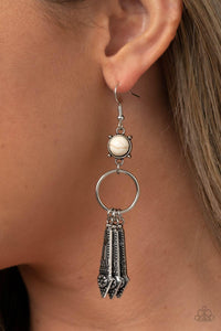 Prana Paradise White Earrings - Jewelry by Bretta