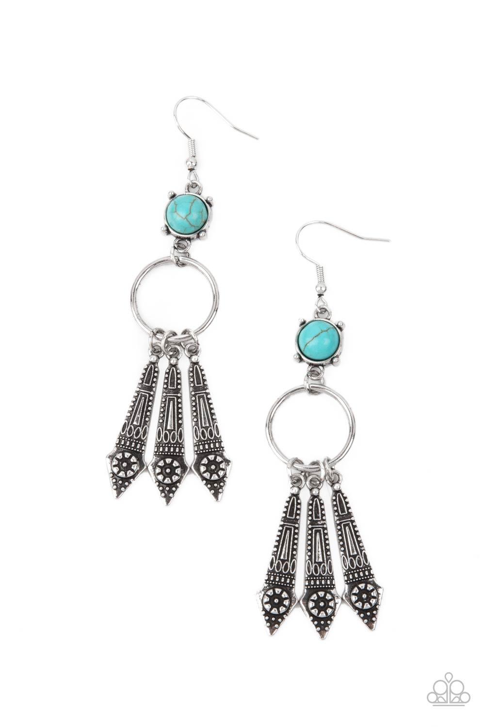 Prana Paradise - Blue Earrings - Jewelry by Bretta