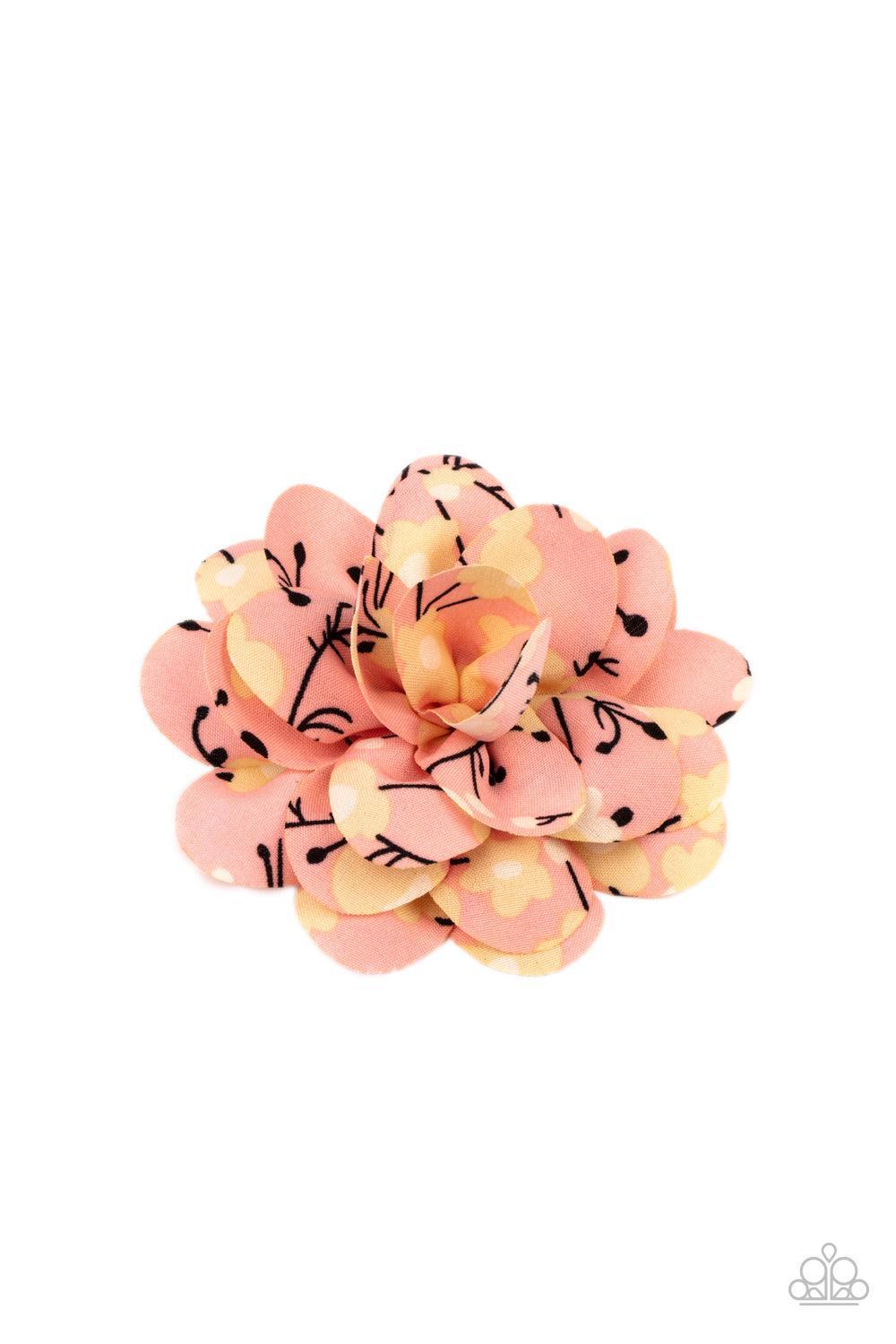 Springtime Eden - Orange Hair Bow - Jewelry by Bretta