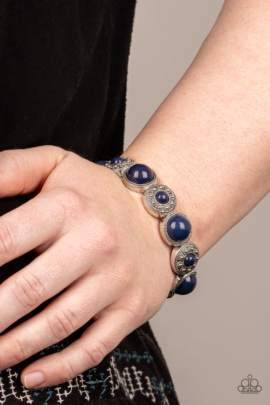 Garden Flair Blue Bracelet - Jewelry by Bretta