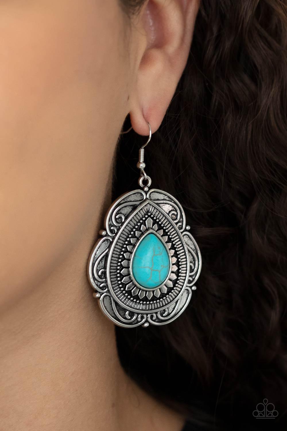 Southwestern Soul Blue Earrings - Jewelry by Bretta