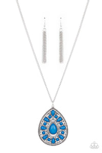 Retro Prairies Blue Necklace - Jewelry by Bretta