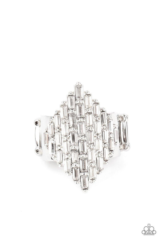 Hive Hustle emerald-cut rhinestone ring - Jewelry by Bretta