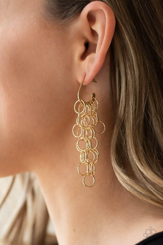 Long Live The Rebels Gold Earrings - Jewelry by Bretta