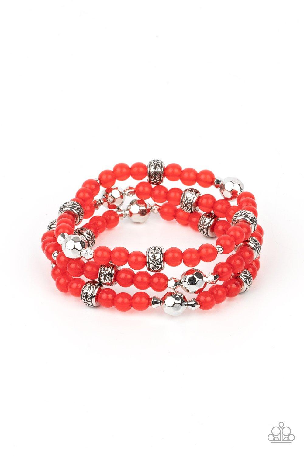 Here to STAYCATION Red Bracelets - Jewelry by Bretta