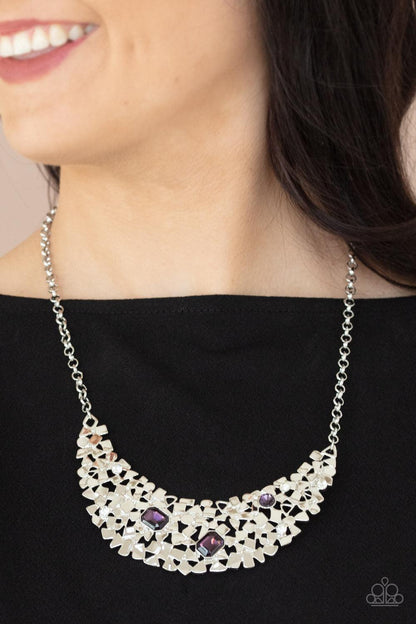 Fabulously Fragmented Purple Necklace - Jewelry by bretta