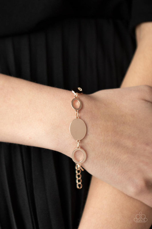 OVAL and Out Rose Gold Bracelet - Jewelry by Bretta