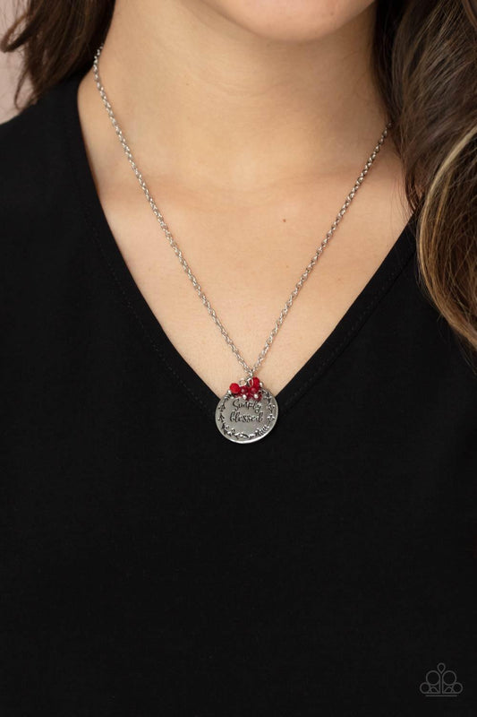 Simple Blessings Red Necklace - Jewelry by Bretta