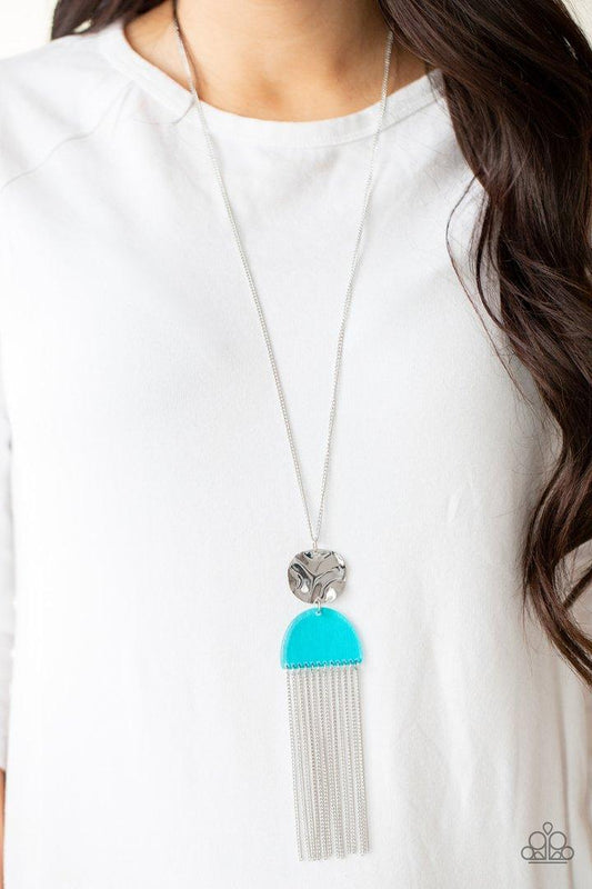 Color Me Neon Blue Necklace - Jewelry by Bretta
