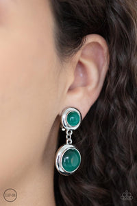 Subtle Smolder Green Earrings - Jewelry by Bretta