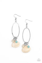 Paparazzi Accessories-This Too SHELL Pass - Blue Earrings
