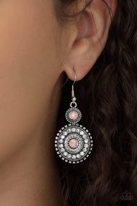 Paparazzi Accessories-Opulent Outreach - Pink Earrings