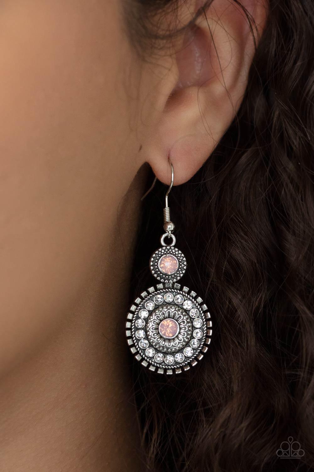 Paparazzi Accessories-Opulent Outreach - Pink Earrings