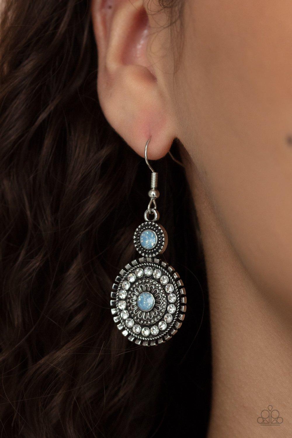 Paparazzi Accessories-Opulent Outreach - Blue Earrings