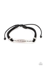To Live, To Learn, To Love Black Bracelet - Jewelry by Bretta