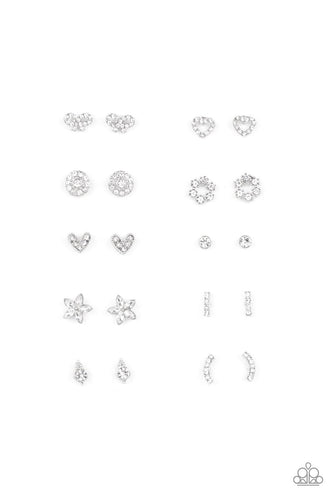 Starlet Shimmer White Rhinestone Earrings - Jewelry by Bretta