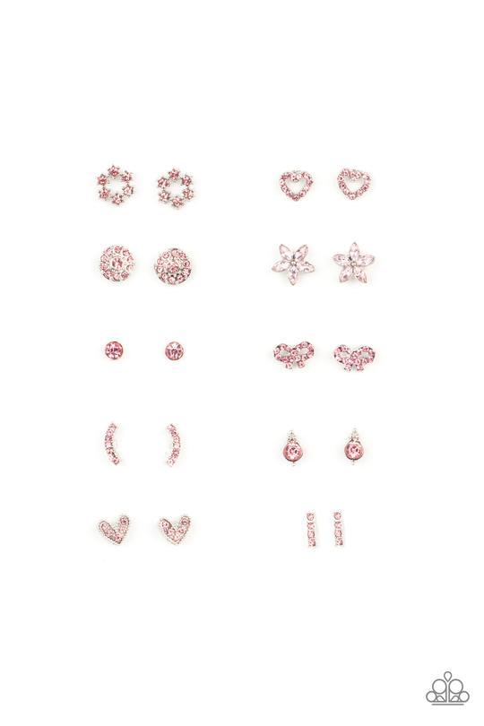 Starlet Shimer Pink Rhinestone Post Earrings - Jewelry by Bretta