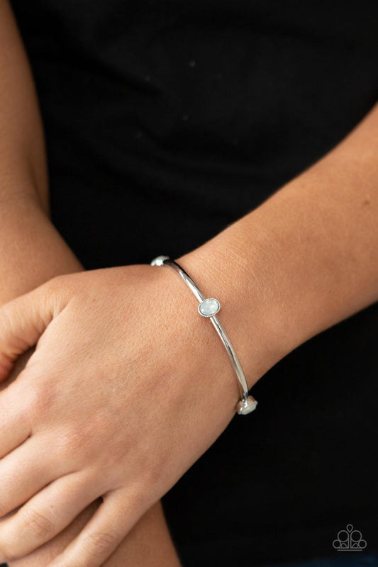 Gleam-Getter White Bracelet - Jewelry by Bretta