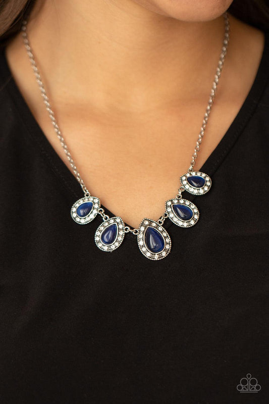 Enchantingly Tribal  Blue Necklace - Jewelry by Bretta