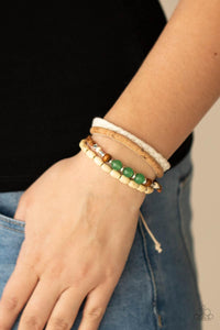 Natural-Born Navigator - Green Bracelet - Jewelry By Bretta