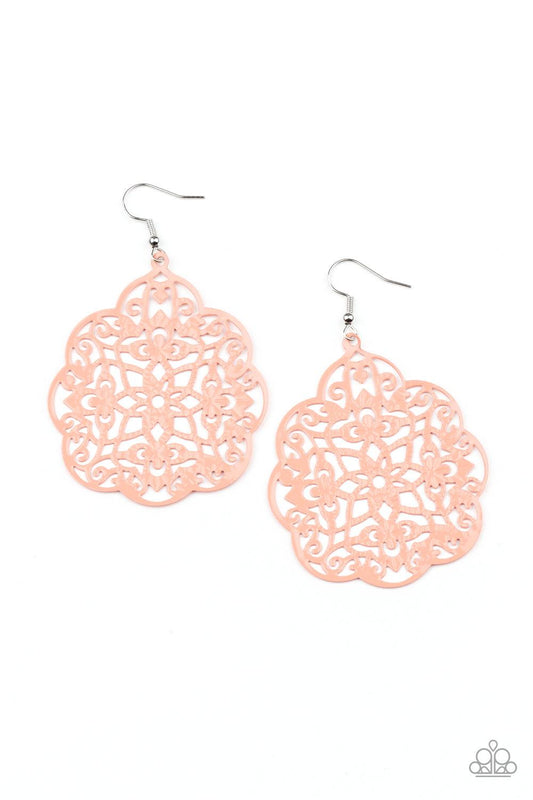 Mediterranean Eden Orange Earrings - Jewelry by Bretta