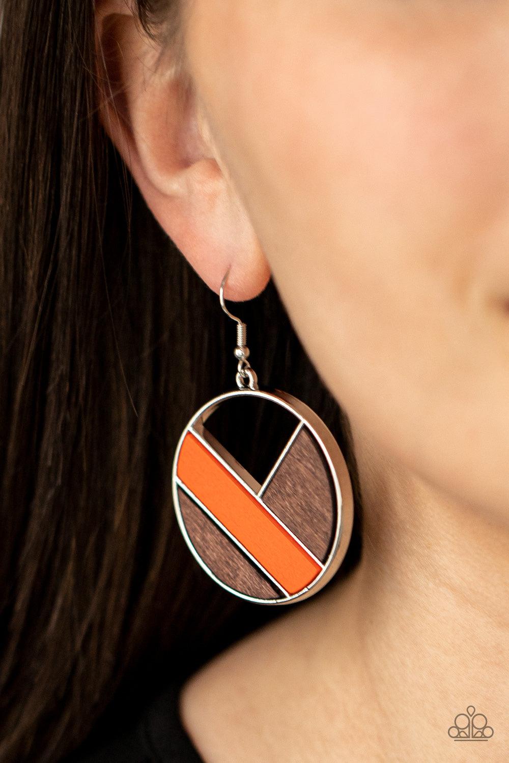 Dont Be MODest Orange Earrings - Jewelry by Bretta